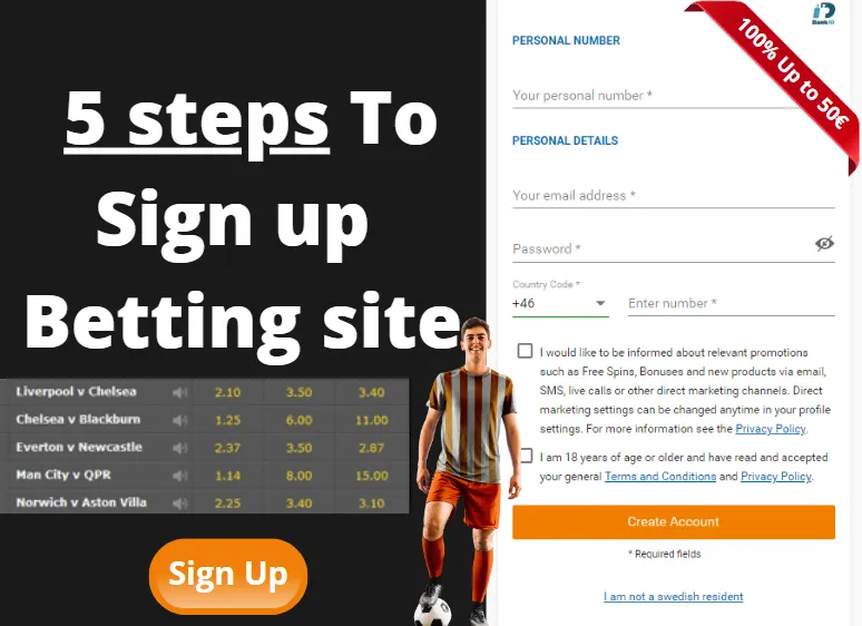 How to sign up for online betting in 5 steps