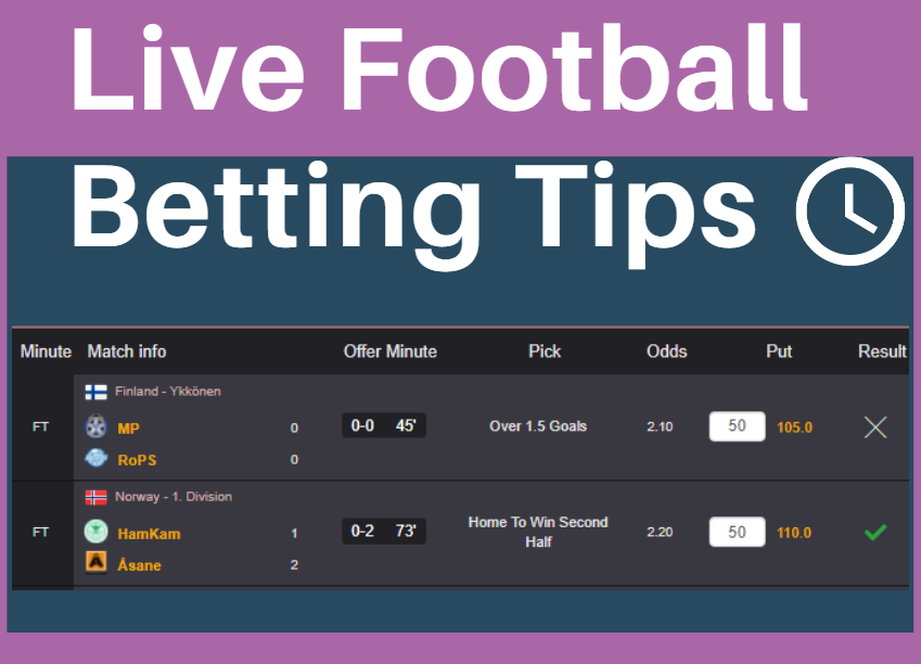 Live Football Betting Tips