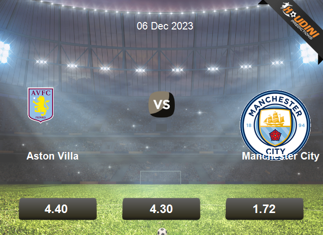 Aston Villa x Manchester City ao vivo 06/12/2023 - Premier League