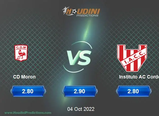 CD Moron Vs Instituto AC Cordoba Tip Predictions odds betting