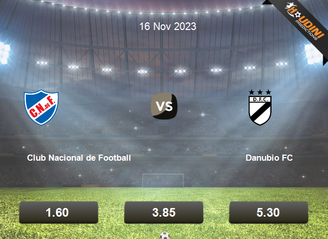 Nacional De Football vs Danubio Prediction, Odds & Betting Tips 11/16/2023