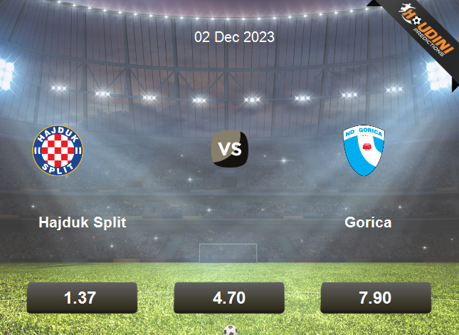Hajduk Split Vs Gorica: Tip, Predictions, odds & betting tips (02/12/2023)