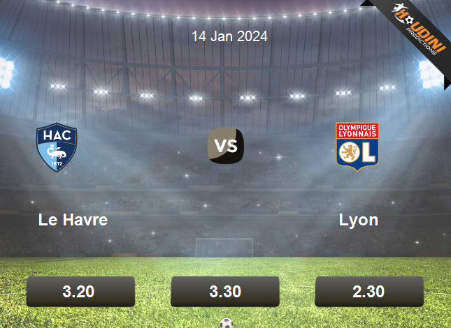 Le Havre vs Olympique Lyonnais Prediction and Betting Tips