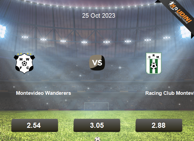 Montevideo Wanderers - Racing Club Montevideo (1-2), Primera Division 2023,  Uruguay