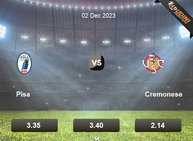 Pisa vs Cremonese 02.12.2023 at Serie B 2023/24, Football